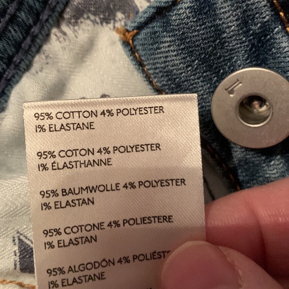 Pilcro and Anthropologie Slim Boyfriend Patchwork Jeans, size 26 - Picture 14 of 16